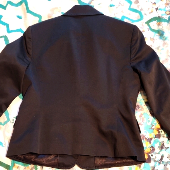 BCBG Black Blazer with Button Details S - Picture 3 of 5